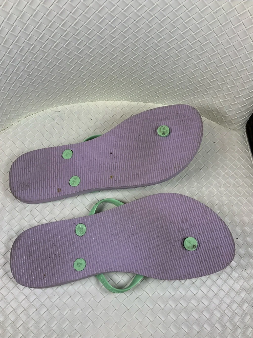 Havaianas Kids Mint and Yellow Floral Flip Flops